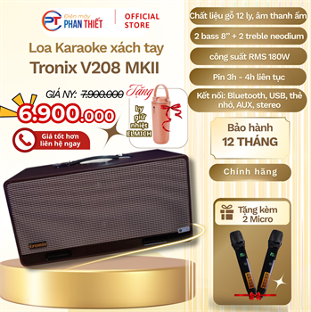 Loa Karaoke Di Động Tronix V208 Chính Hãng